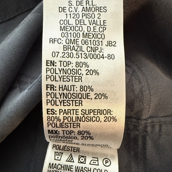 QUIKSILVER Waterman Collection Blue Gray Collared Shirt Tailored Fit Men XL - Picture 5 of 6